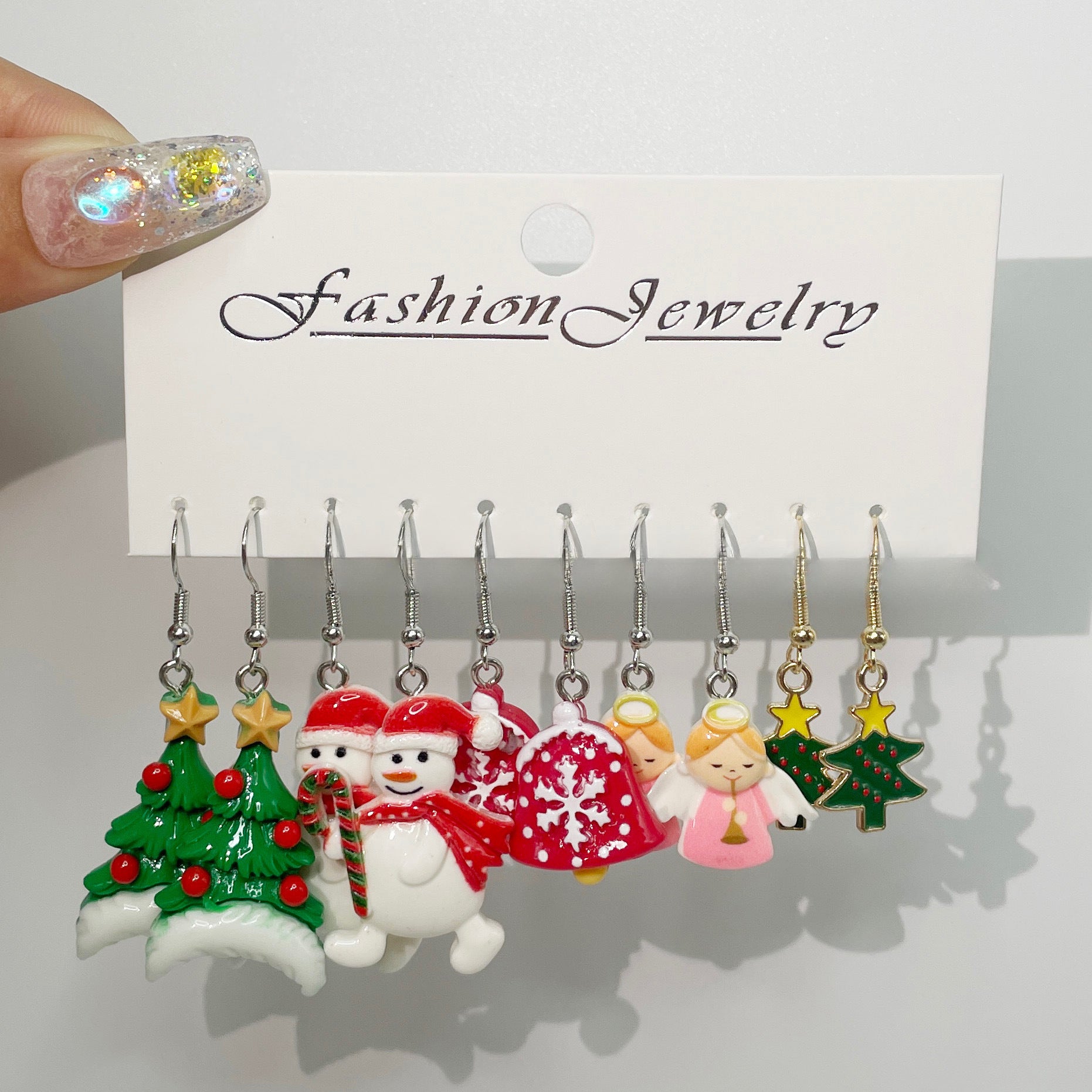 Wholesale 5pcs/pack Christmas Ideas Christmas Tree Santa Claus Snowman Angel Little Elk New Set